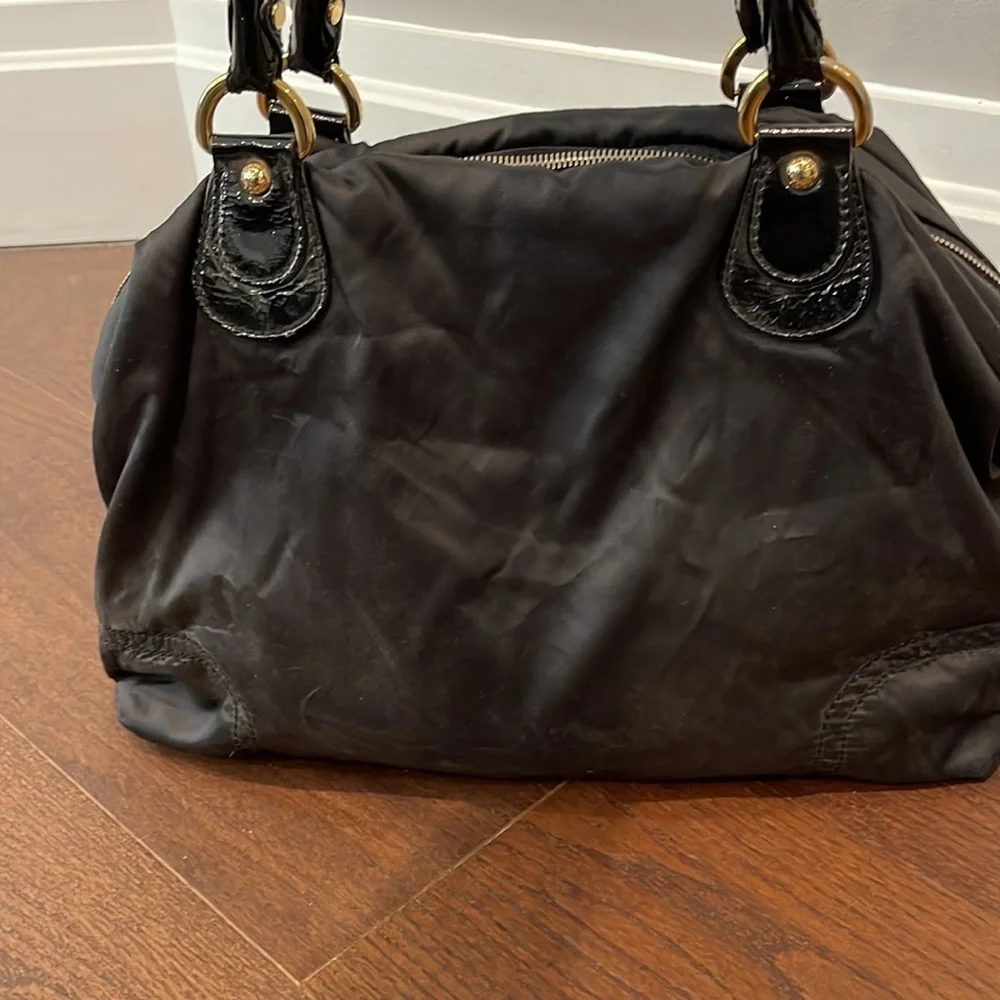 TOD’S Nylon Bowling Black Bag